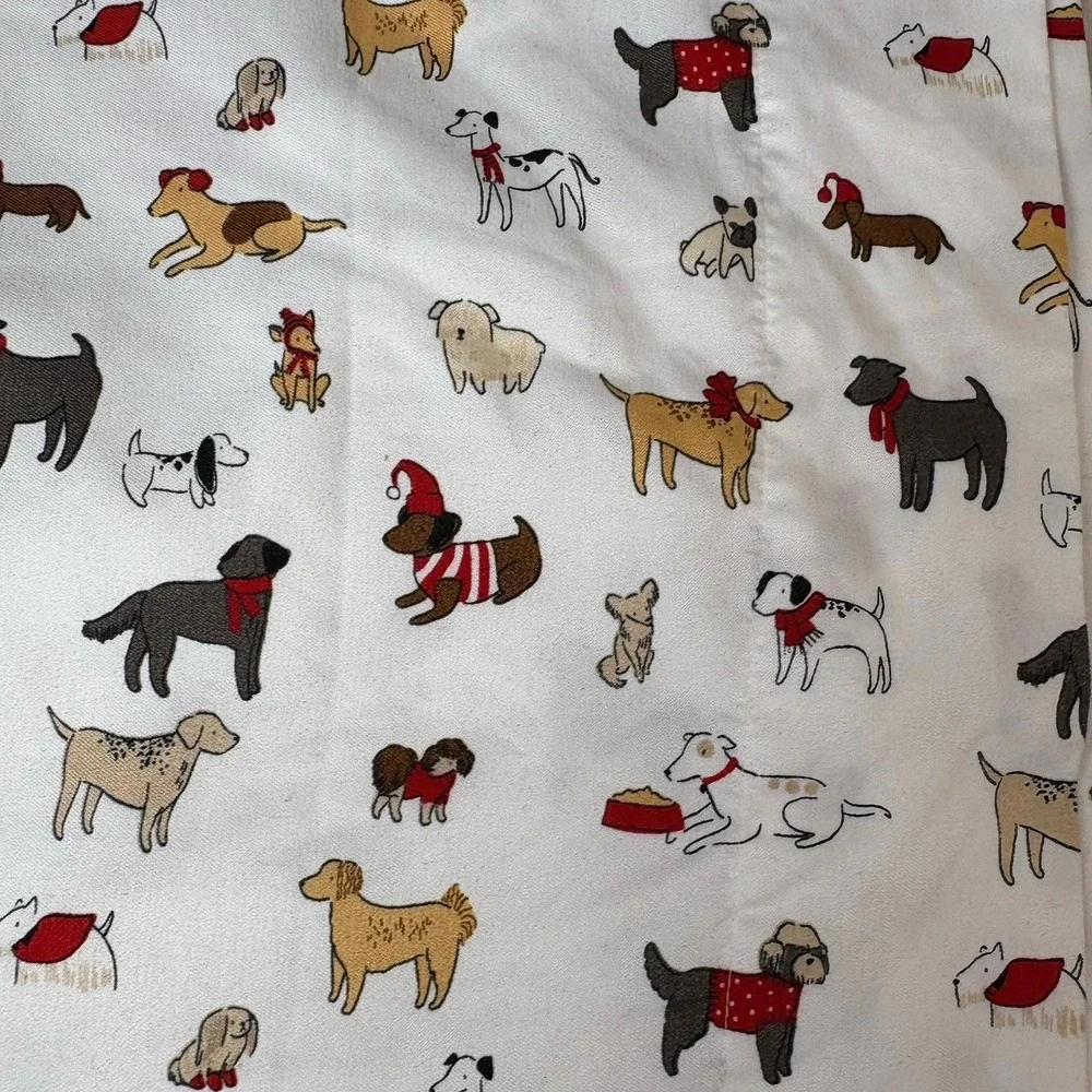 Cuddl Duds Sheets Queen Set Dogs Flat And Fitted Microfiber Extra Soft Holiday